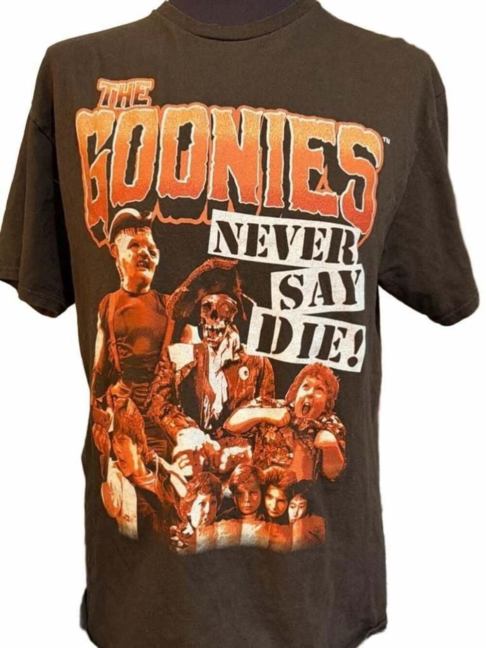 Hybrid Apparel The Goonies Never Say Die T-Shirt Size L Brown